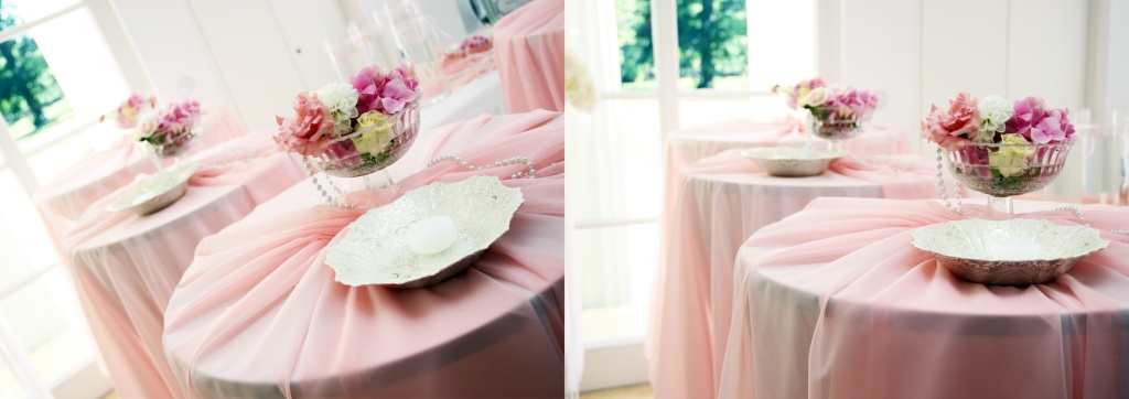 Verleich Hochzeitdekoration Glamour